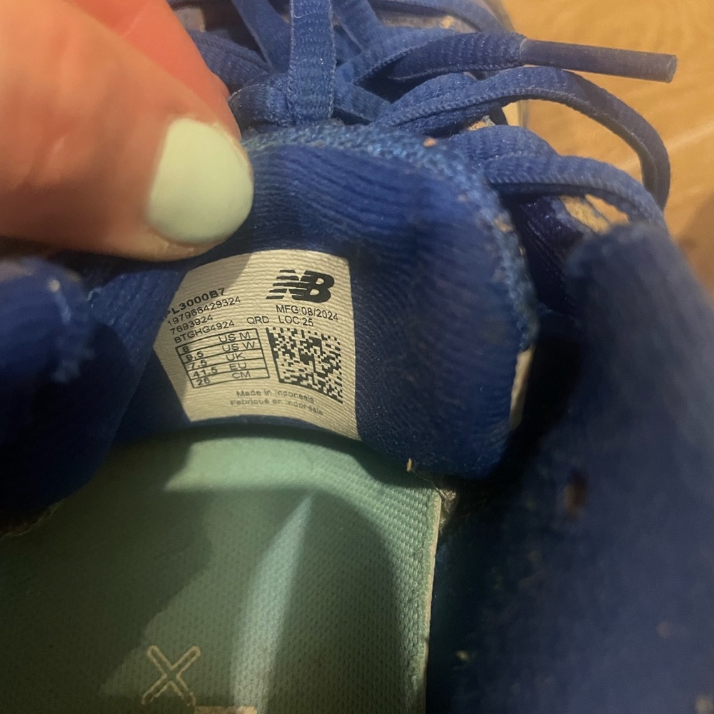 New Balance Blue and White Sneakers - Picture 3 of 3